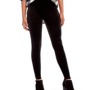 SPANX black velvet leggings